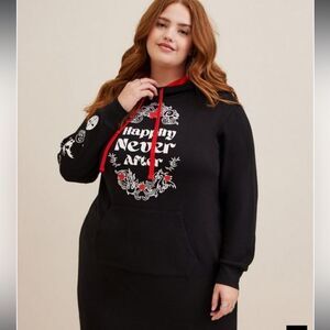 Torrid Disney Villians Hoodie Mini Cozy Black 3X (22-24)‎ NWT IN PACKAGING